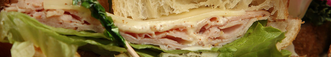 Eating Deli Sandwich at Leavitt & Sons -- Falmouth restaurant in Falmouth, ME.